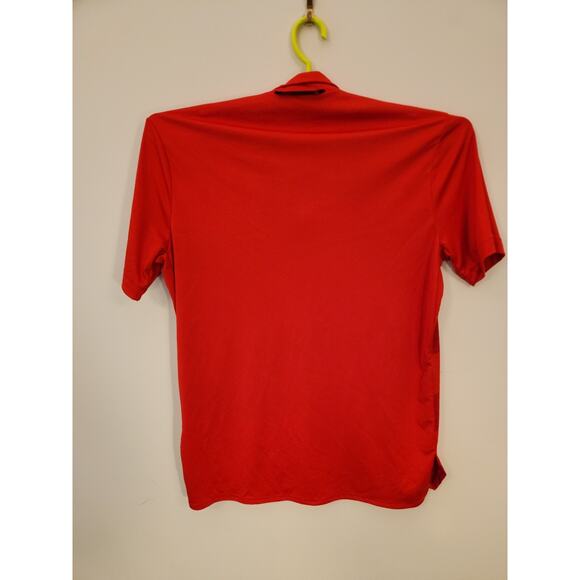 Washington University St Louis Bears Nike Polo Mens Large Red Striped Dri-Fit - Picture 7 of 13